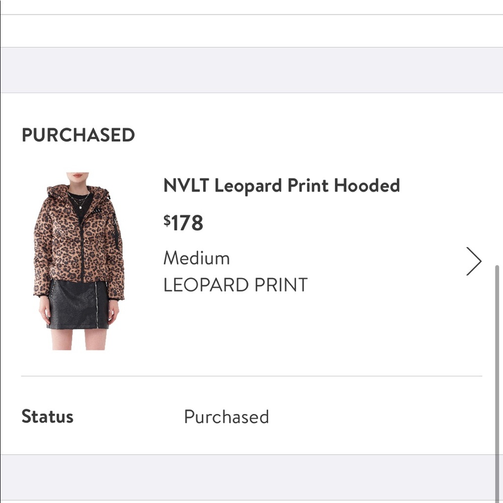 Nvlt Leopard Print Hooded Puffer - image 3